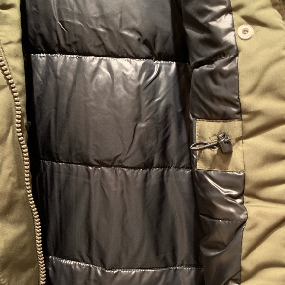 NWT Abercrombie & fitch Womens parka winter coat faux fur hoodie in olive size S - Picture 8 of 9